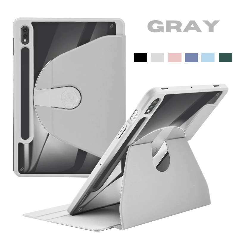 [With Pen Holder] Samsung Galaxy Tab S7/S8 11" (2020/2022) 360 Degree Swiveling Stand Shockproof Cover Case - Image 3