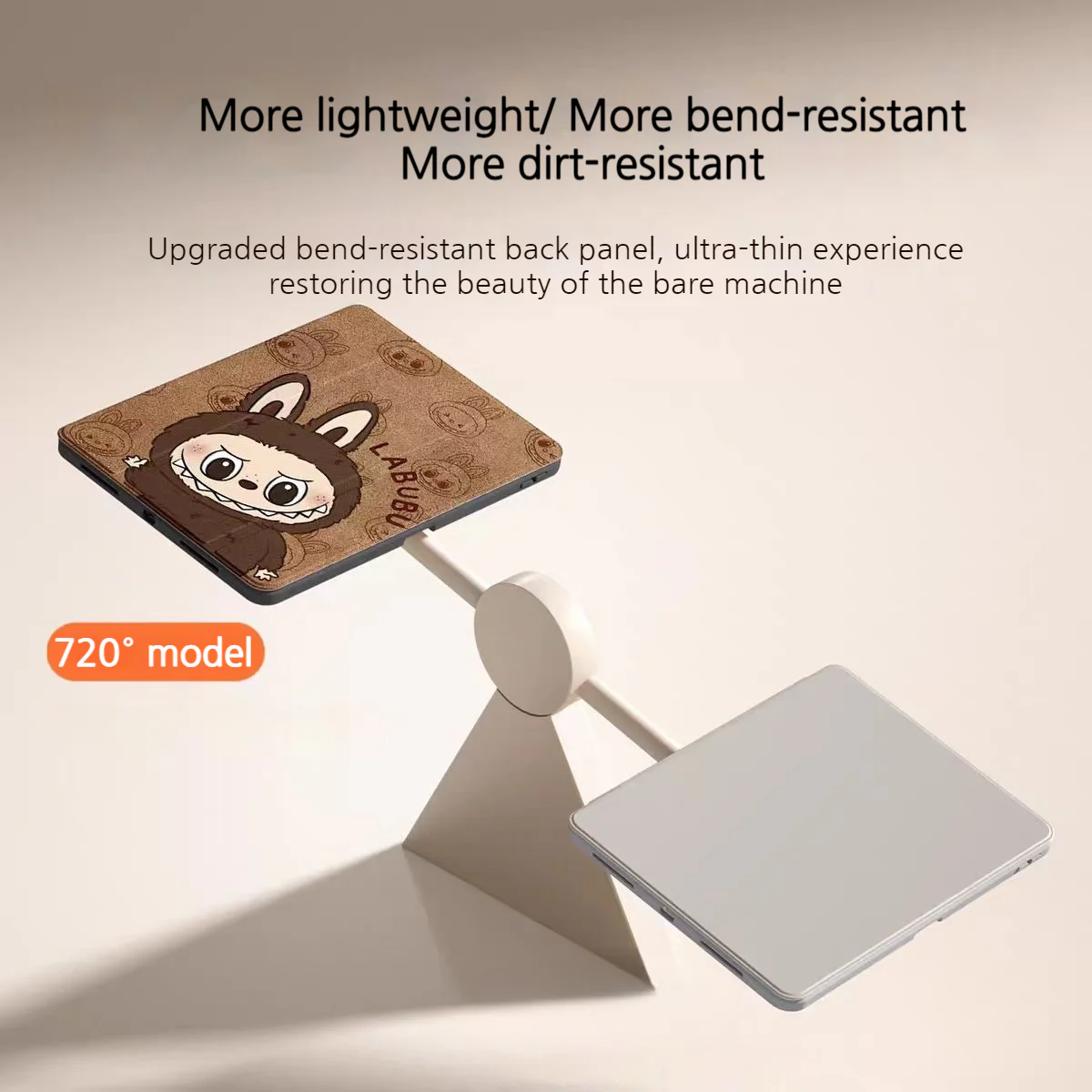 [With Pen Slot][360° Rotatable] Apple iPad Mini 6/7 8.3'' 6/7th Gen (2021/2024) Labubu Cartoon Tri-Fold Flip Protective Case - Image 7