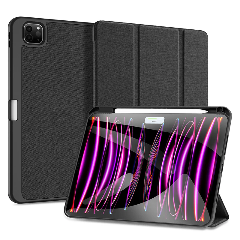 [With Pen Slot] Apple iPad 10.9/11'' 10/11th Gen (2022/2025) Premium PU Fabric Texture Shockproof Case - Image 2