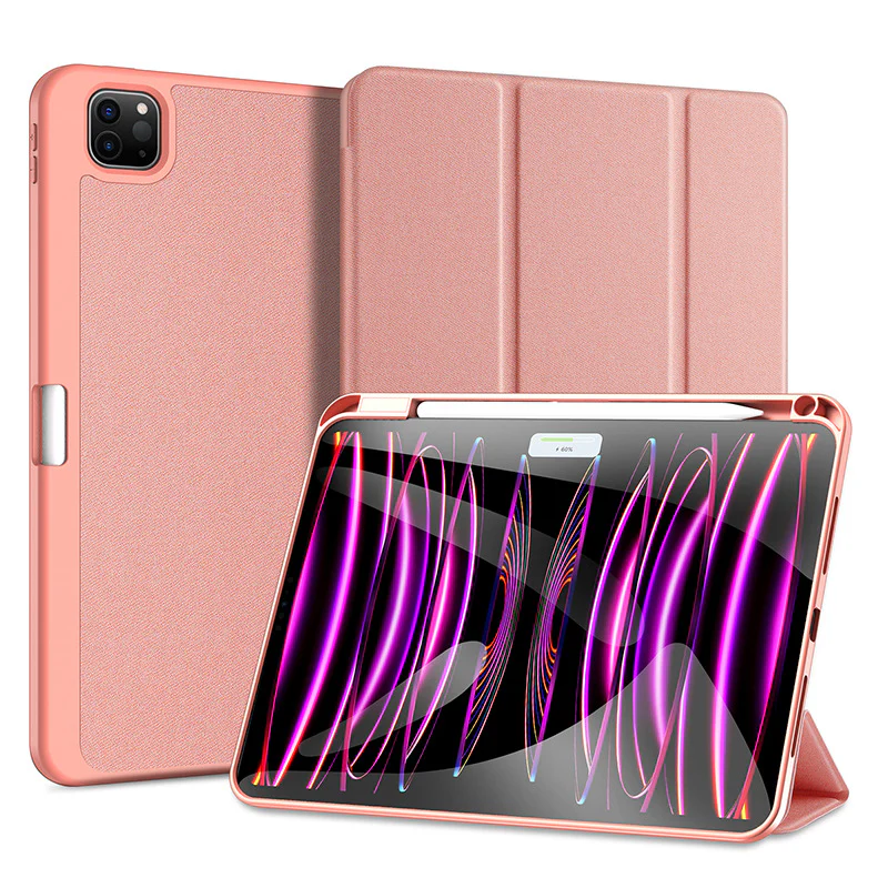 [With Pen Slot] Apple iPad 10.9/11'' 10/11th Gen (2022/2025) Premium PU Fabric Texture Shockproof Case - Image 6