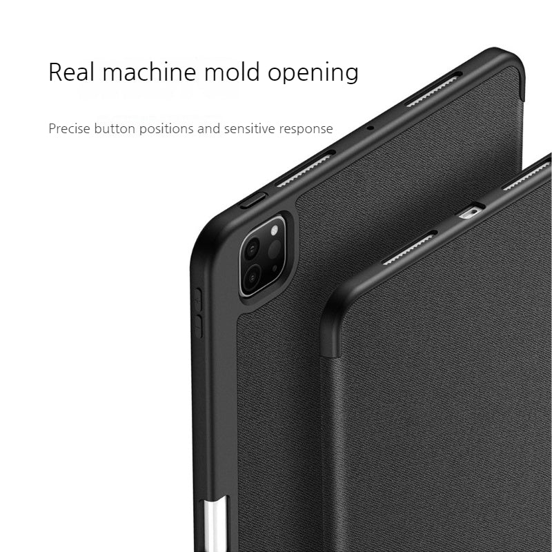 [With Pen Slot] Apple iPad 10.9/11'' 10/11th Gen (2022/2025) Premium PU Fabric Texture Shockproof Case - Image 9