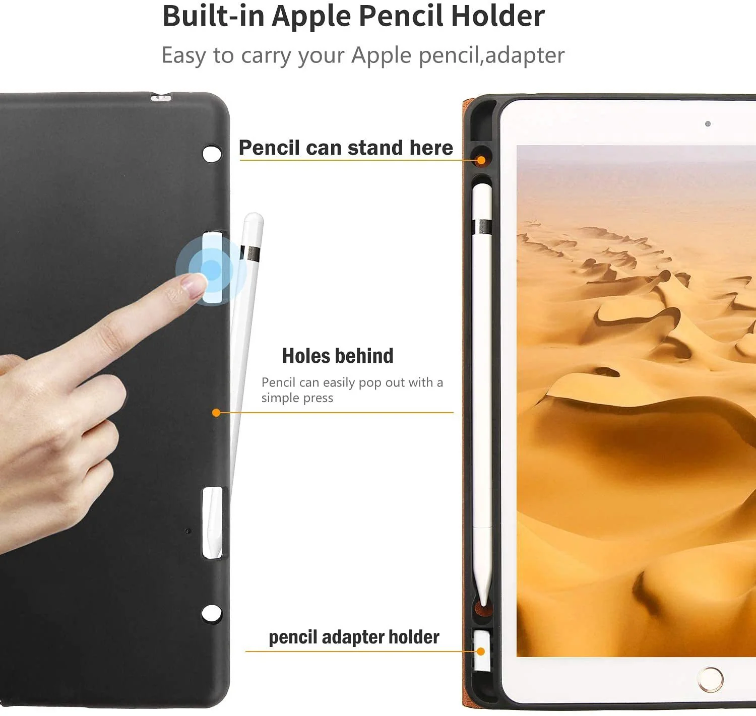 [With Pen Slot] Apple iPad Pro 12.9-inch 3rd/4/5/6th Gen (2018/2020/2021/2022) - Business Genuine Leather Flip Case With Magnetic Closure - Image 5