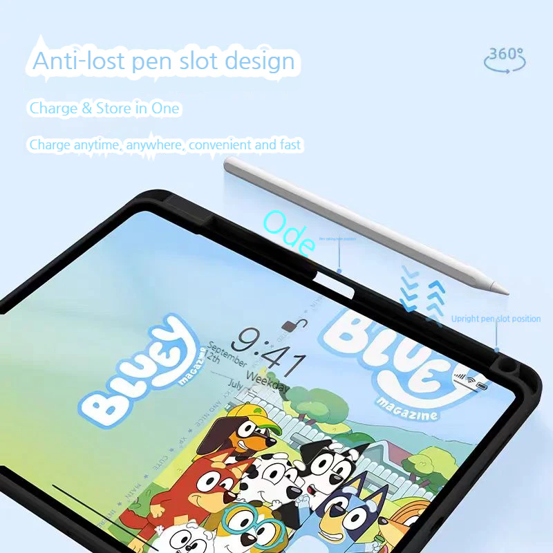 [With Pen Slot] Apple iPad Mini 6/7 8.3'' 6/7th Gen (2021/2024) Cute Cartoon Full-Protection Shockproof Case - Image 6
