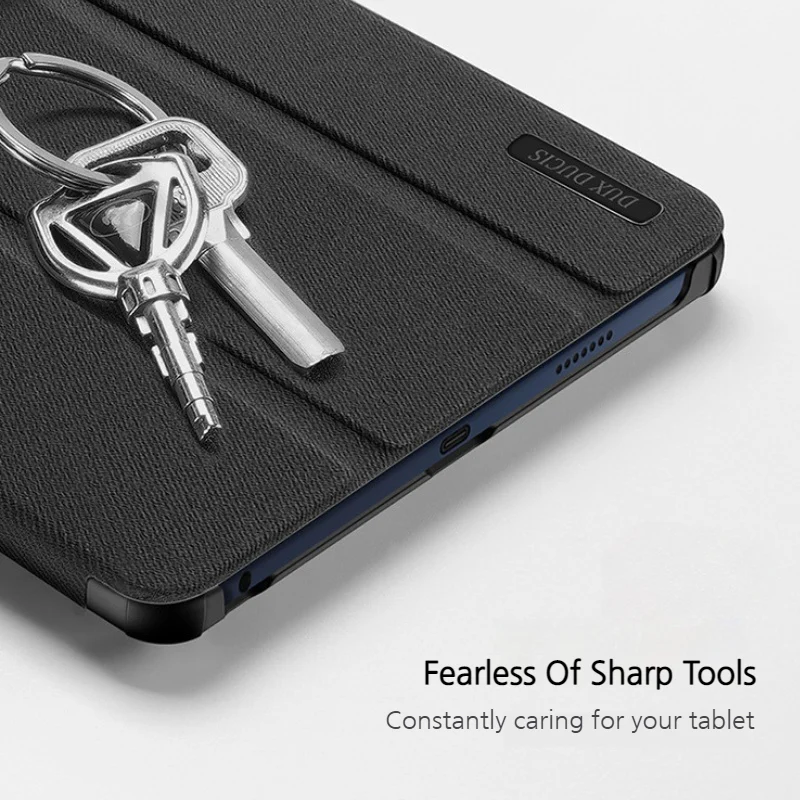[With Pen Slot] Lenovo Idea Tab Pro Gen 2 13" 2026 (TB390FU) - Premium PU Fabric Texture Shockproof Case - Image 2