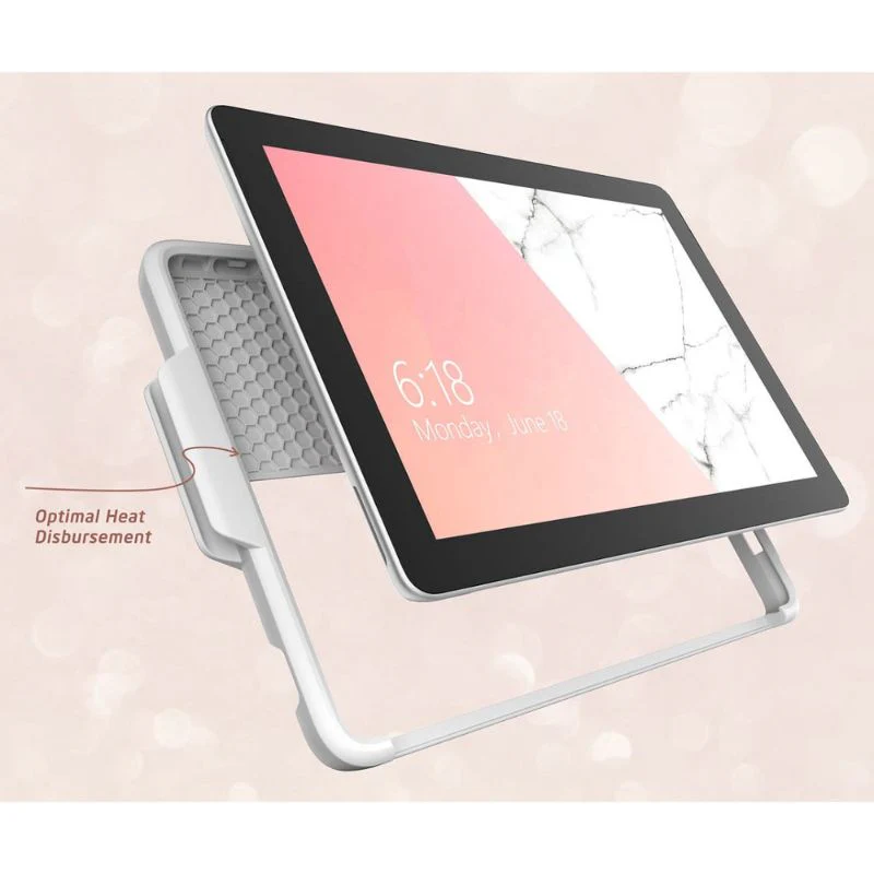 [With Pen Slot] Microsoft Surface Pro 10 - iBlason TPU Soft Frame Slim Glitter Marble Shockproof Case - Image 3