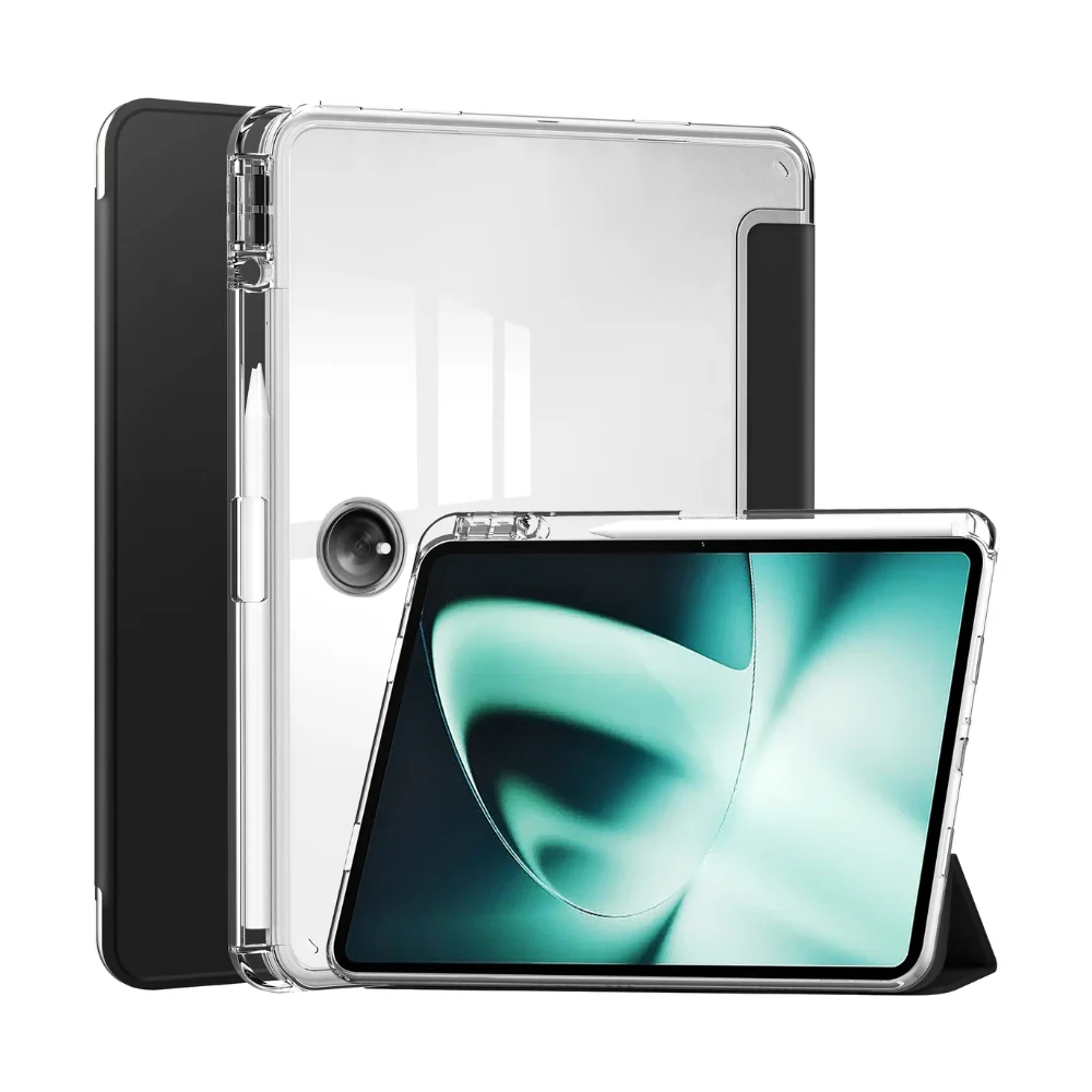 [With Pen Slot] OPPO Pad 2 (OPD2201, X22N2) - Full Covered Transparent Smart Sleep Protection Case - Image 2