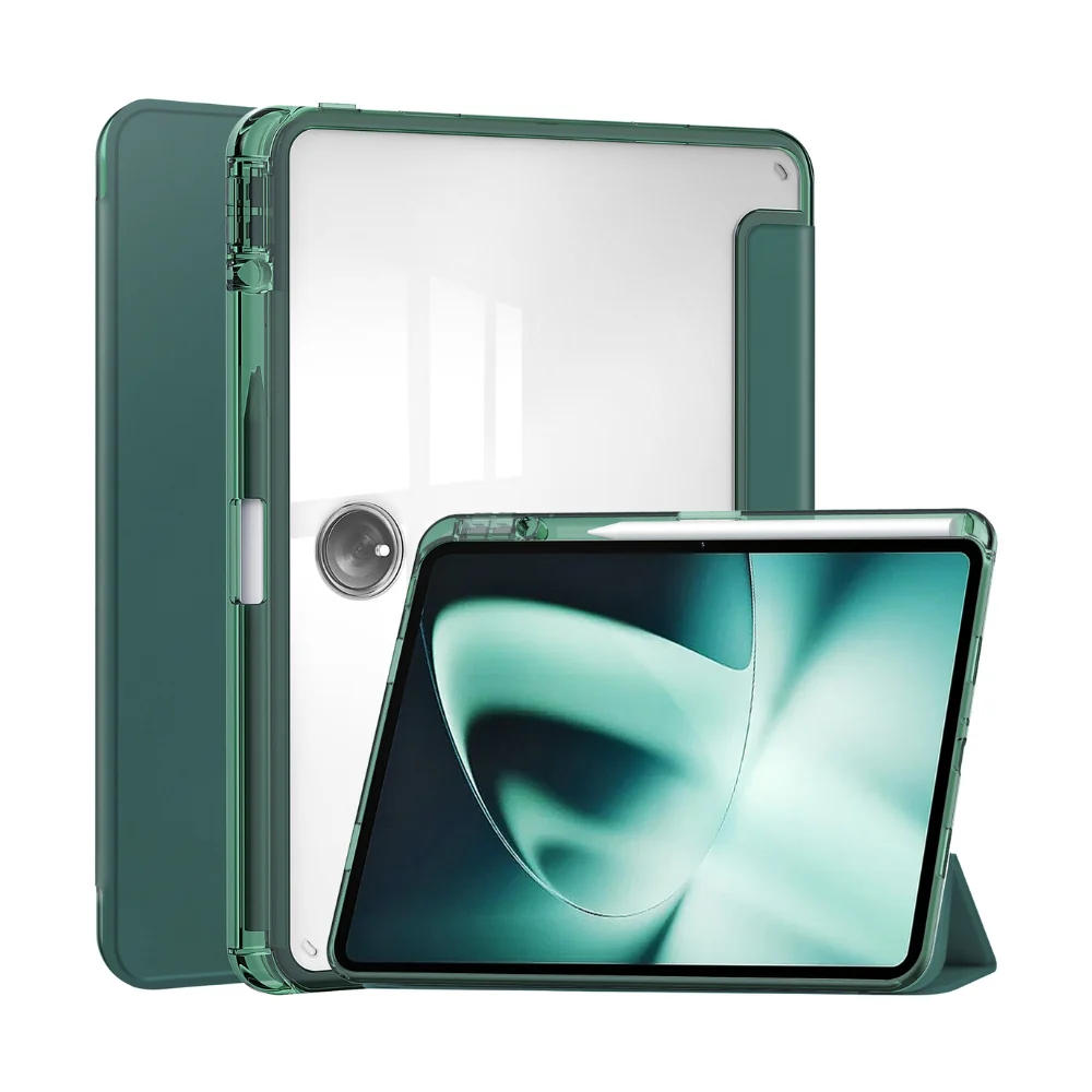 [With Pen Slot] OPPO Pad 2 (OPD2201, X22N2) - Full Covered Transparent Smart Sleep Protection Case - Image 3