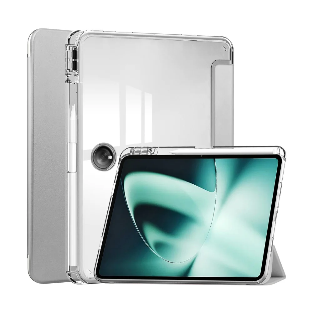 [With Pen Slot] OPPO Pad 2 (OPD2201, X22N2) - Full Covered Transparent Smart Sleep Protection Case - Image 5