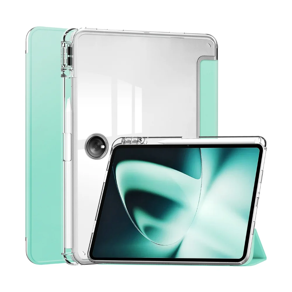 [With Pen Slot] OPPO Pad 2 (OPD2201, X22N2) - Full Covered Transparent Smart Sleep Protection Case - Image 6