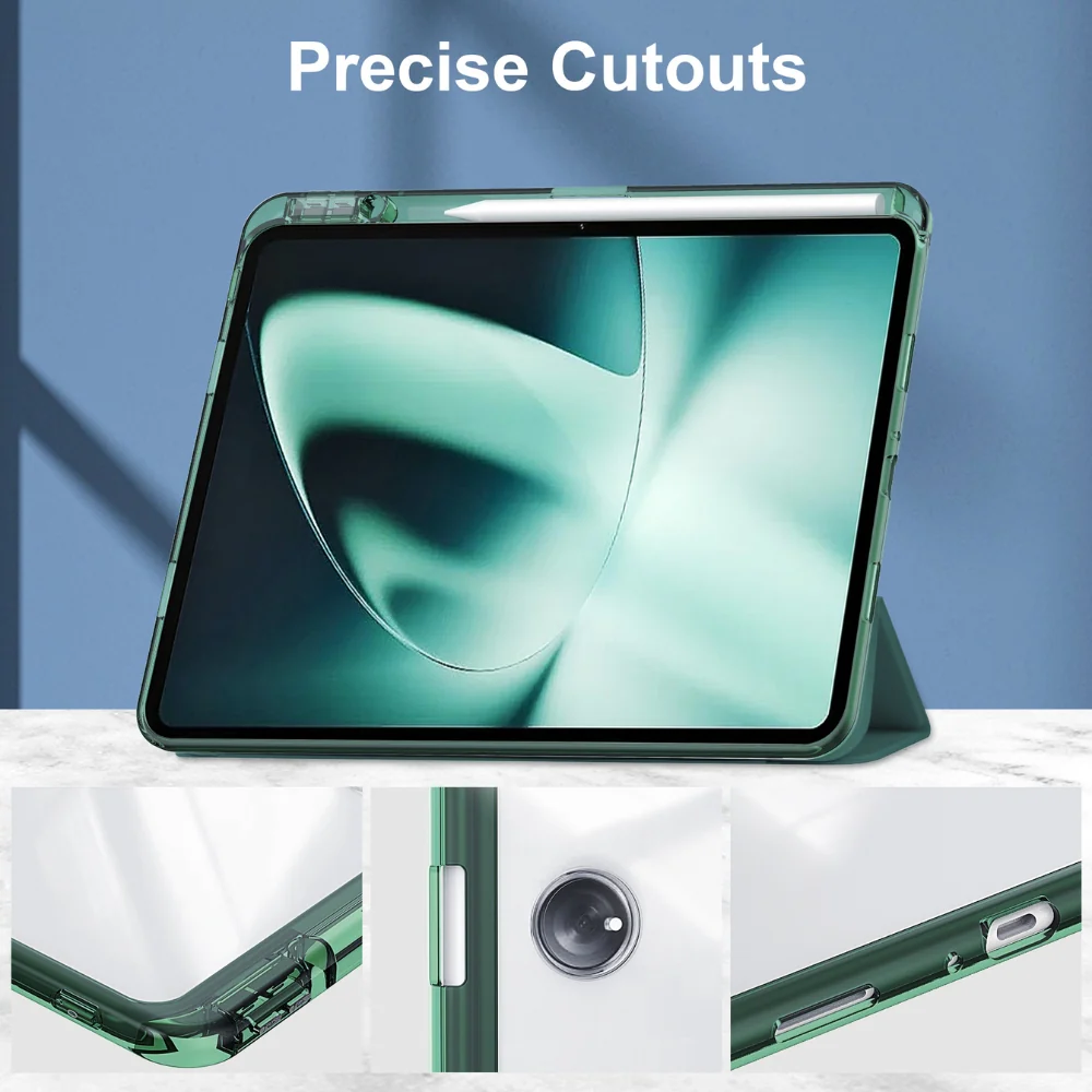 [With Pen Slot] OPPO Pad 2 (OPD2201, X22N2) - Full Covered Transparent Smart Sleep Protection Case - Image 9