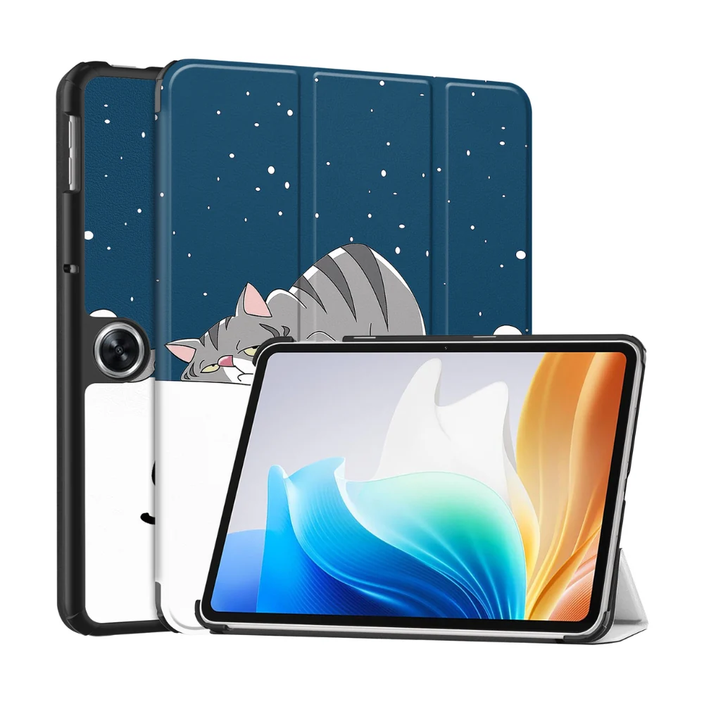 [With Pen Slot] OPPO Pad Neo (OPD2302, OPD2303) - Smart Sleep Stylish Shockproof Stand Protective Case - Image 4