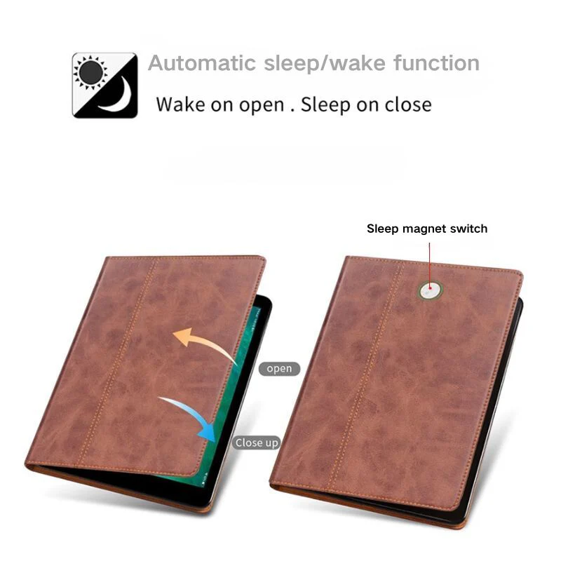 [With Pen Slot] Samsung Galaxy Tab A11 Plus 11" 2025 - Full Coverage Shockproof Genuine Leather Case - Image 6