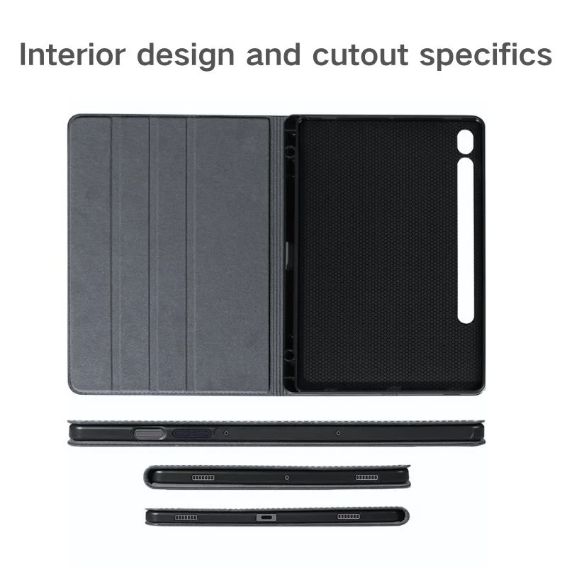 [With Pen Slot] Samsung Galaxy Tab A11 Plus 11" 2025 - Full Coverage Shockproof Genuine Leather Case - Image 7