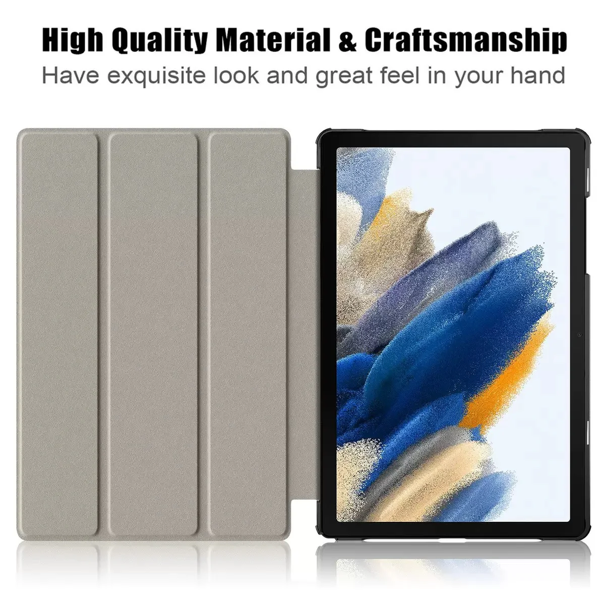 [With Pen Slot] Samsung Galaxy Tab A11 (2025) 8.7” Premium PU Fabric Texture Shockproof Case - Image 6