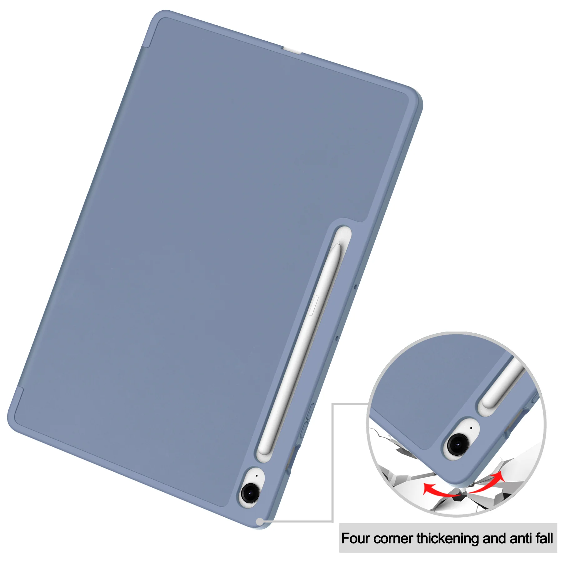 [With Pen Slot] Samsung Galaxy Tab S10 FE Plus (2025) 13.1" Foldable Shock-Absorbing TPU Case - Image 11