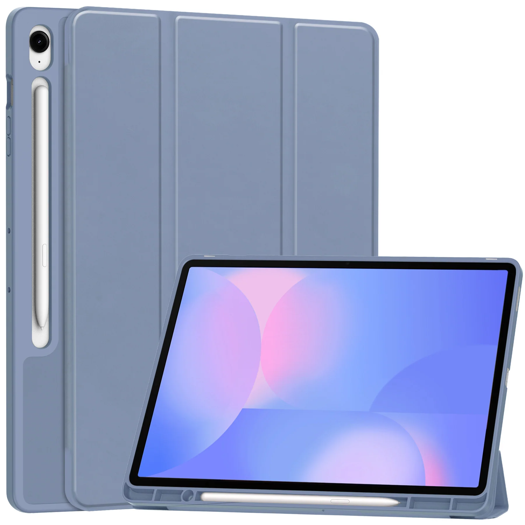 [With Pen Slot] Samsung Galaxy Tab S10 FE Plus (2025) 13.1" Foldable Shock-Absorbing TPU Case - Image 6