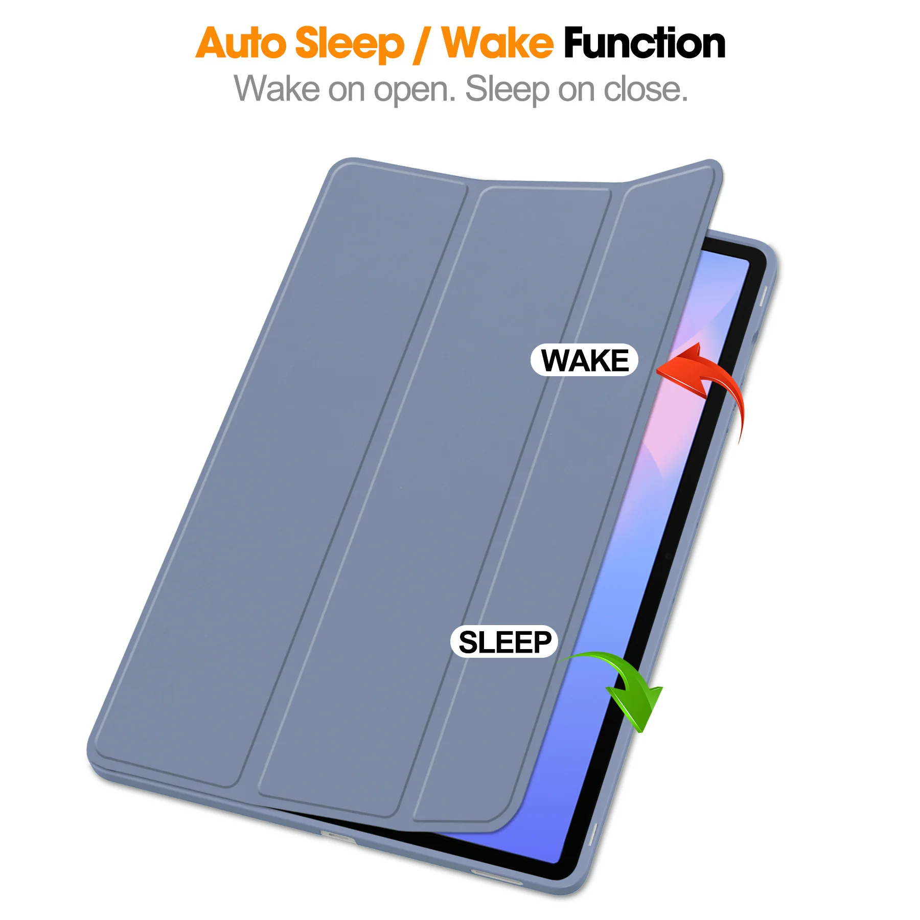 [With Pen Slot] Samsung Galaxy Tab S10 FE Plus (2025) 13.1" Foldable Shock-Absorbing TPU Case - Image 9