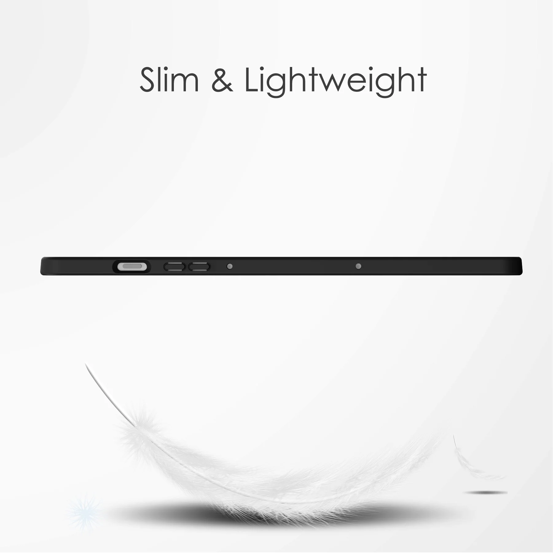 [With Pen Slot] Samsung Galaxy Tab S11 (2025) 11" - Acrylic Transparent Foldable Flip Cover Case - Image 7