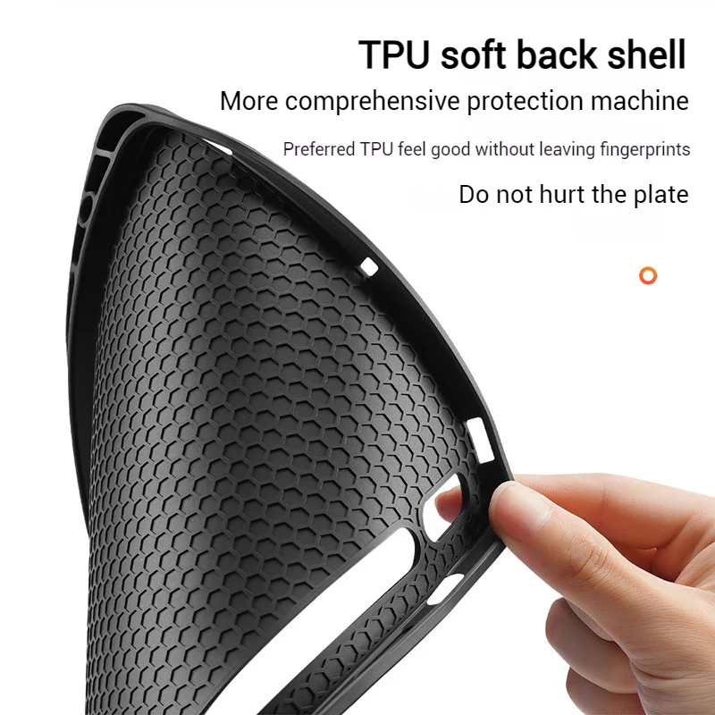 [With Pen Slot] Samsung Galaxy Tab S10 FE Plus (2025) 13.1" Premium PU Fabric Texture Shockproof Case - Image 7