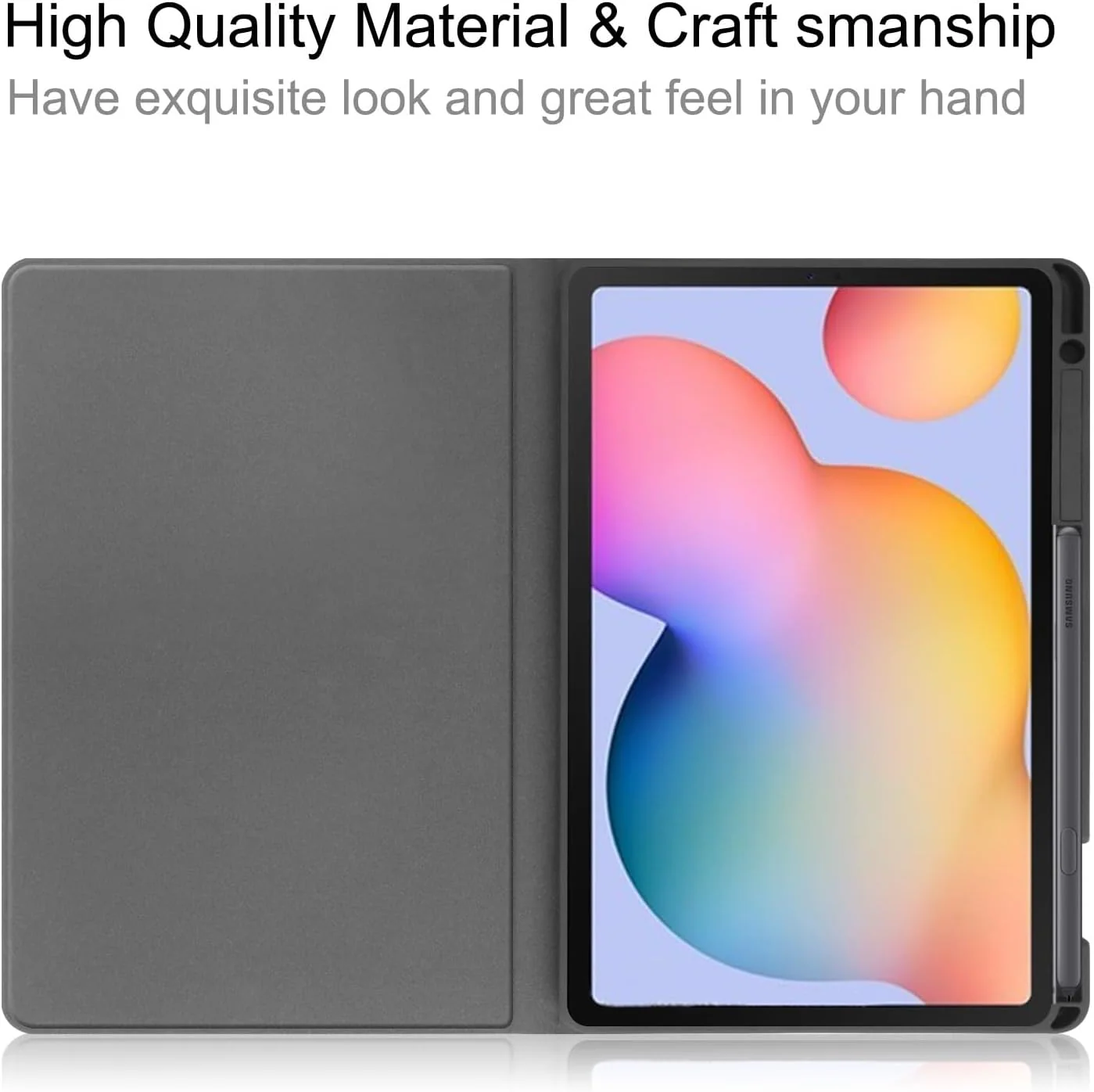 [With Pen Slot] Samsung Galaxy Tab S6 Lite (2020/2022/2024) 10.4" - Premium PU Leather Business Filp Cover Case - Image 11