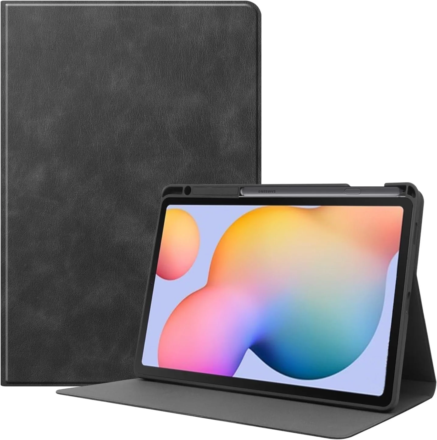 [With Pen Slot] Samsung Galaxy Tab S6 Lite (2020/2022/2024) 10.4" - Premium PU Leather Business Filp Cover Case - Image 3