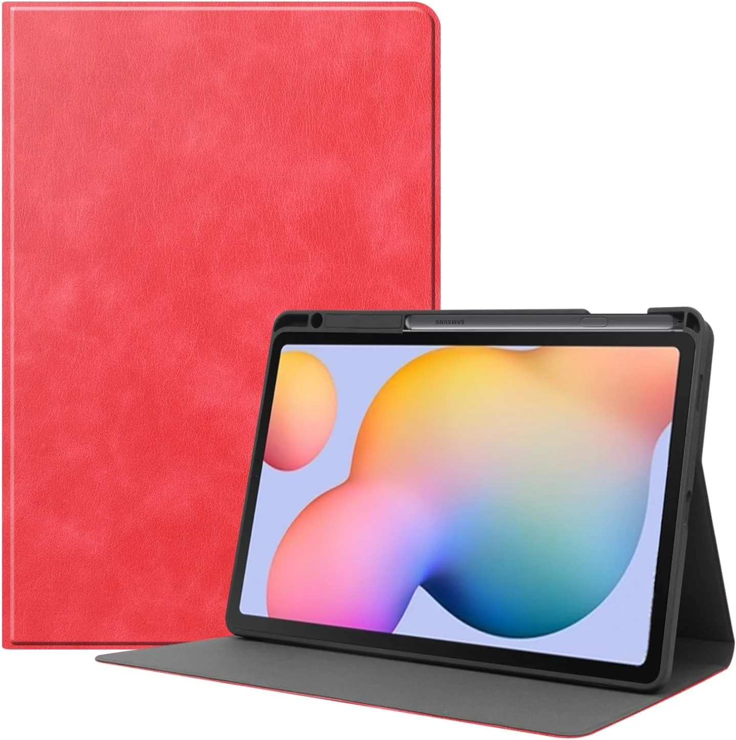 [With Pen Slot] Samsung Galaxy Tab S6 Lite (2020/2022/2024) 10.4" - Premium PU Leather Business Filp Cover Case - Image 4