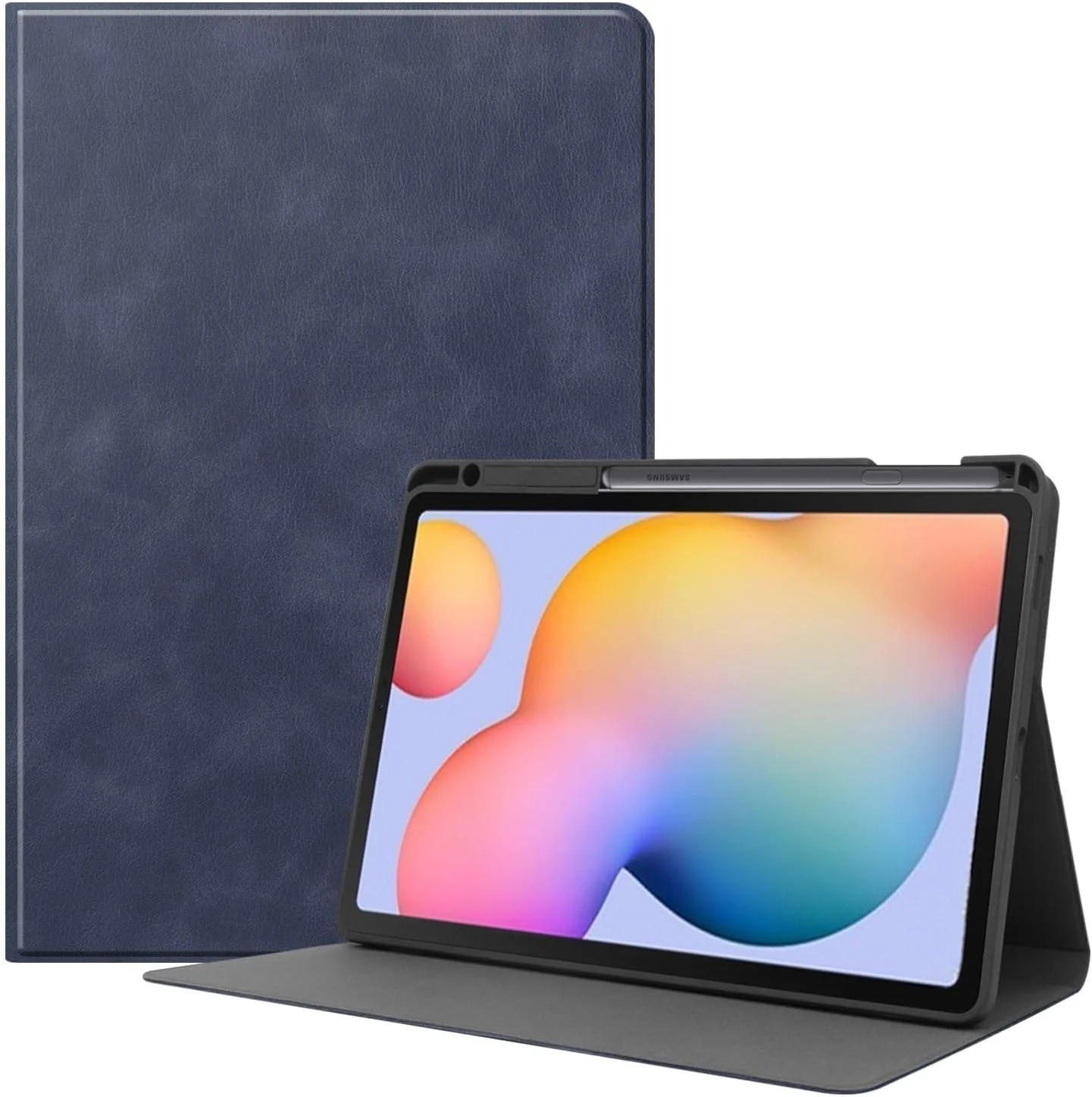[With Pen Slot] Samsung Galaxy Tab S6 Lite (2020/2022/2024) 10.4" - Premium PU Leather Business Filp Cover Case - Image 5