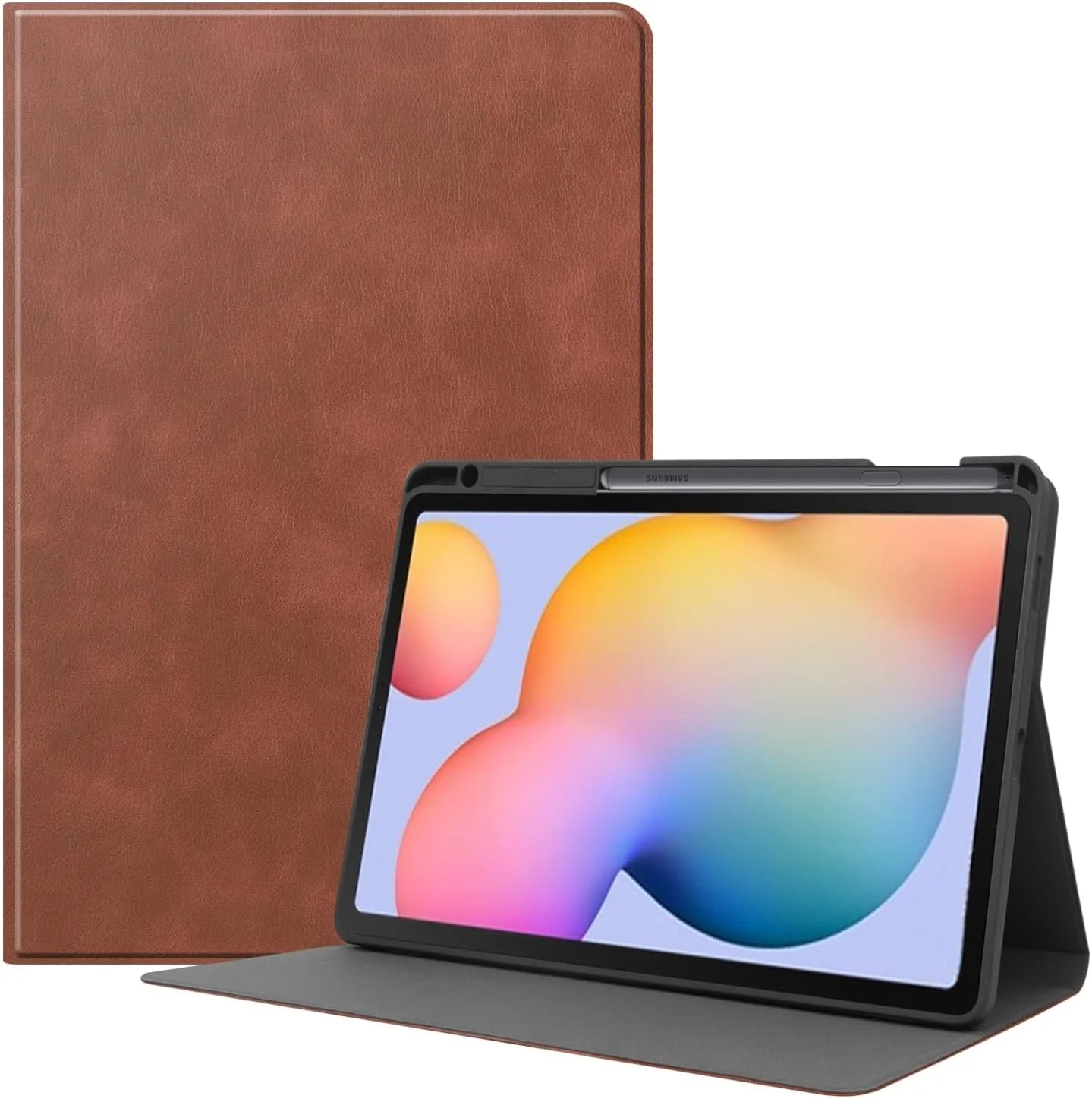 [With Pen Slot] Samsung Galaxy Tab S6 Lite (2020/2022/2024) 10.4" - Premium PU Leather Business Filp Cover Case - Image 6