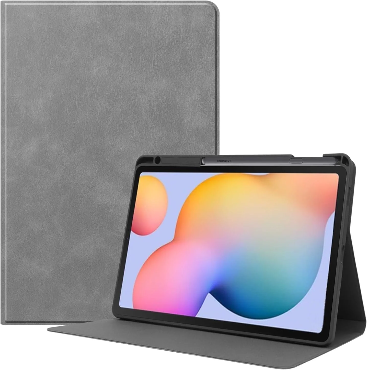 [With Pen Slot] Samsung Galaxy Tab S6 Lite (2020/2022/2024) 10.4" - Premium PU Leather Business Filp Cover Case - Image 7