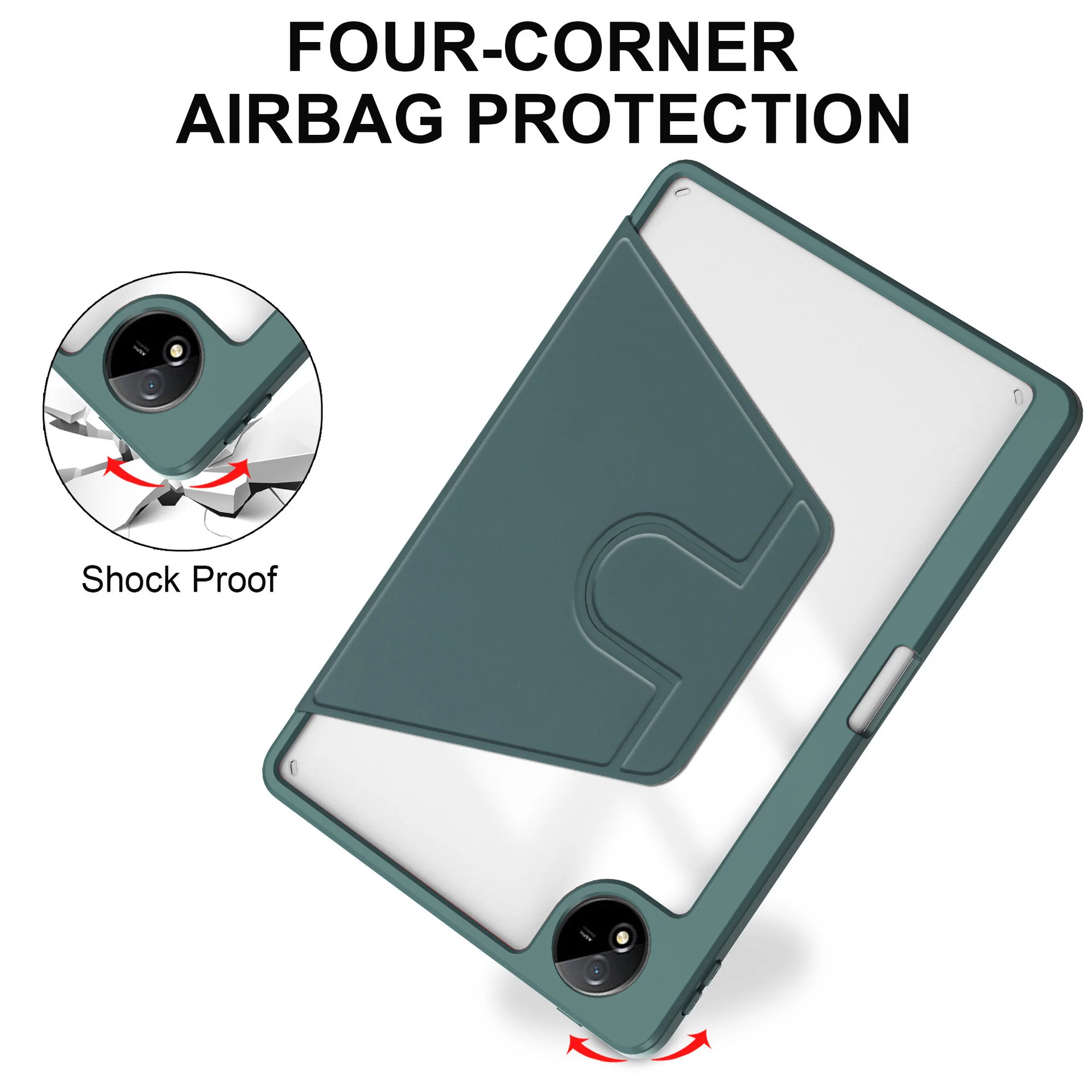 [With Pen Slot] Samsung Galaxy Tab S8 Ultra & S9 Ultra & S10 Ultra 14.6" - 360 Degree Rotating Magnetic Flip Cover Case - Image 9