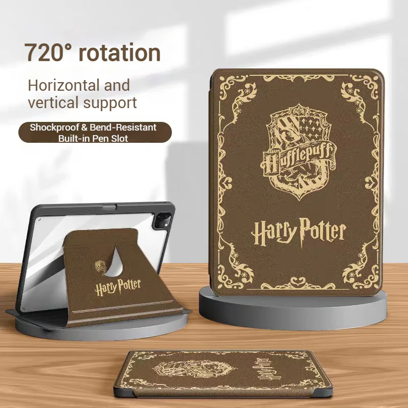 [With Pen Slot] Samsung Galaxy Tab S7 Plus & S7 FE & S8 Plus 12.4" Harry Potter Smart 360° Degree Rotate Stand Shockproof Flip Cover Case - Image 10