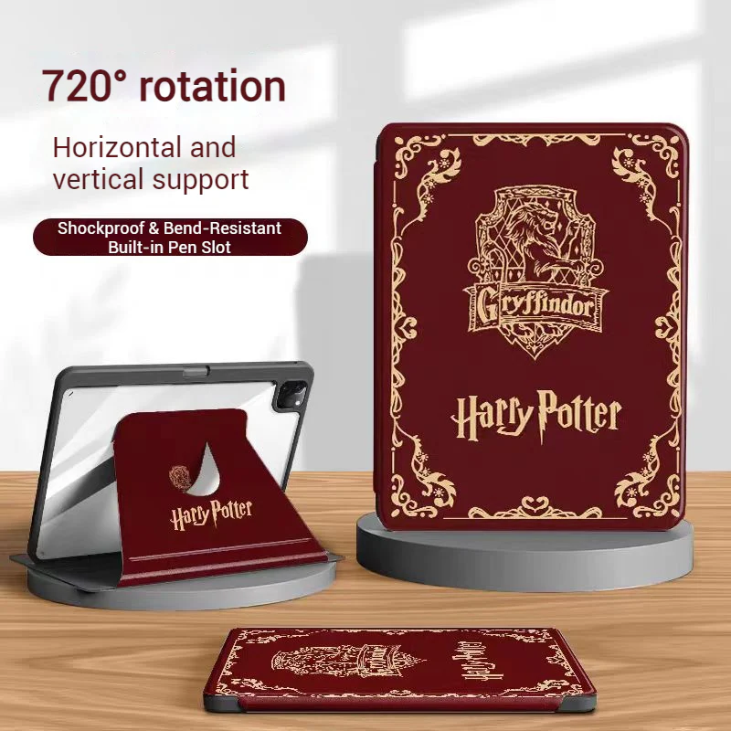 [With Pen Slot] Samsung Galaxy Tab S7 Plus & S7 FE & S8 Plus 12.4" Harry Potter Smart 360° Degree Rotate Stand Shockproof Flip Cover Case - Image 8