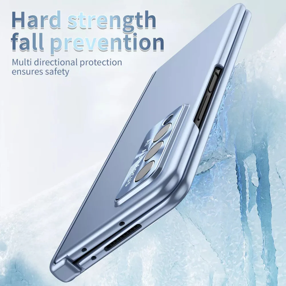[With Pen Slot] Samsung Galaxy Z Fold6 (SM-F956) - Full Coverage Electroplated Magnetic Hinge Shockproof Protective Case - Image 12