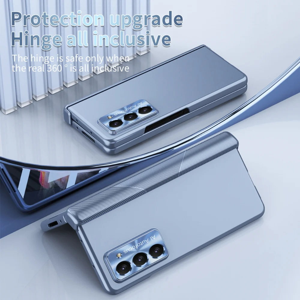 [With Pen Slot] Samsung Galaxy Z Fold6 (SM-F956) - Full Coverage Electroplated Magnetic Hinge Shockproof Protective Case - Image 8
