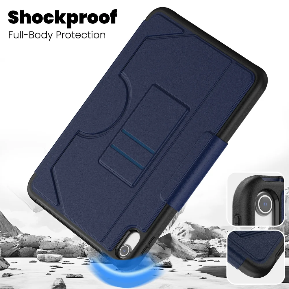 [With Pen Slot] [With Card Slot] Apple iPad Air 11-inch M2/M3/M4 (2024/2025/2026) PU Leather Stand Case - Image 13