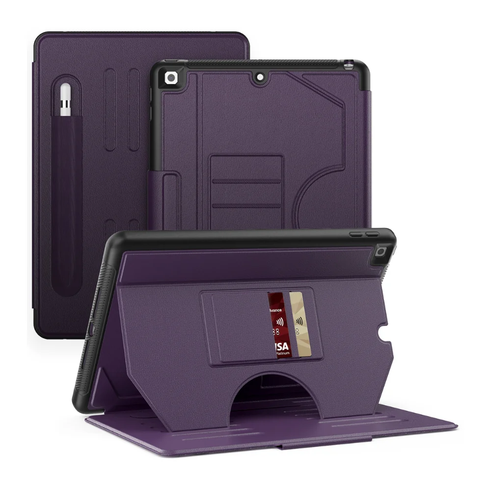 [With Pen Slot] [With Card Slot] Apple iPad Air 11-inch M2/M3/M4 (2024/2025/2026) PU Leather Stand Case - Image 2