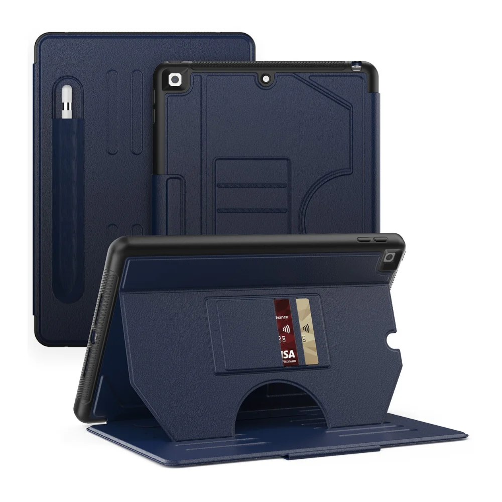 [With Pen Slot] [With Card Slot] Apple iPad Air 11-inch M2/M3/M4 (2024/2025/2026) PU Leather Stand Case - Image 4
