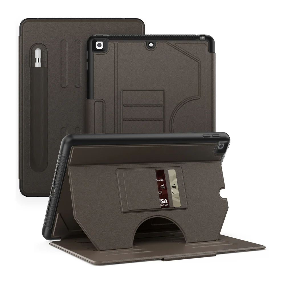 [With Pen Slot] [With Card Slot] Apple iPad Air 11-inch M2/M3/M4 (2024/2025/2026) PU Leather Stand Case - Image 5
