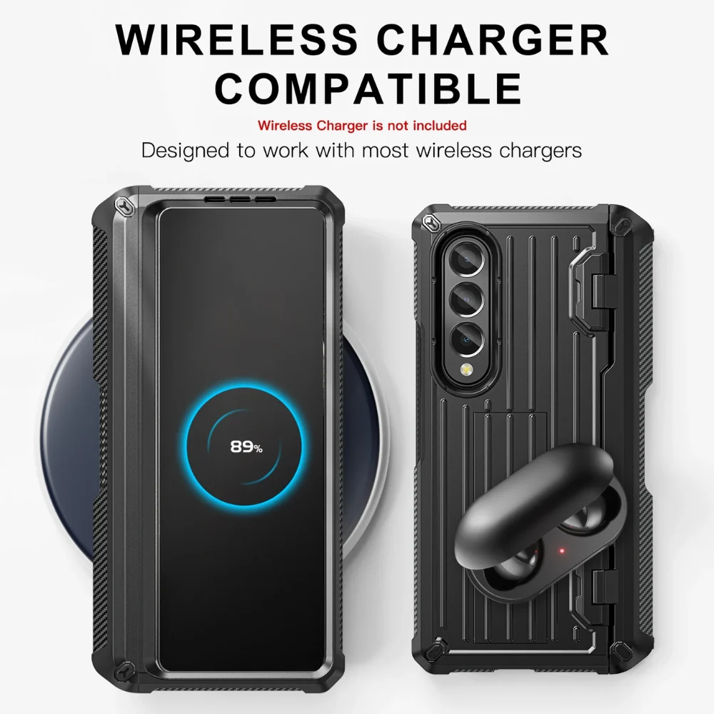 [With Pen Slot] [With Stand] Samsung Galaxy Z Fold5 (SM-F946) - 360° Full Coverage Shockproof Phone Case - Image 9