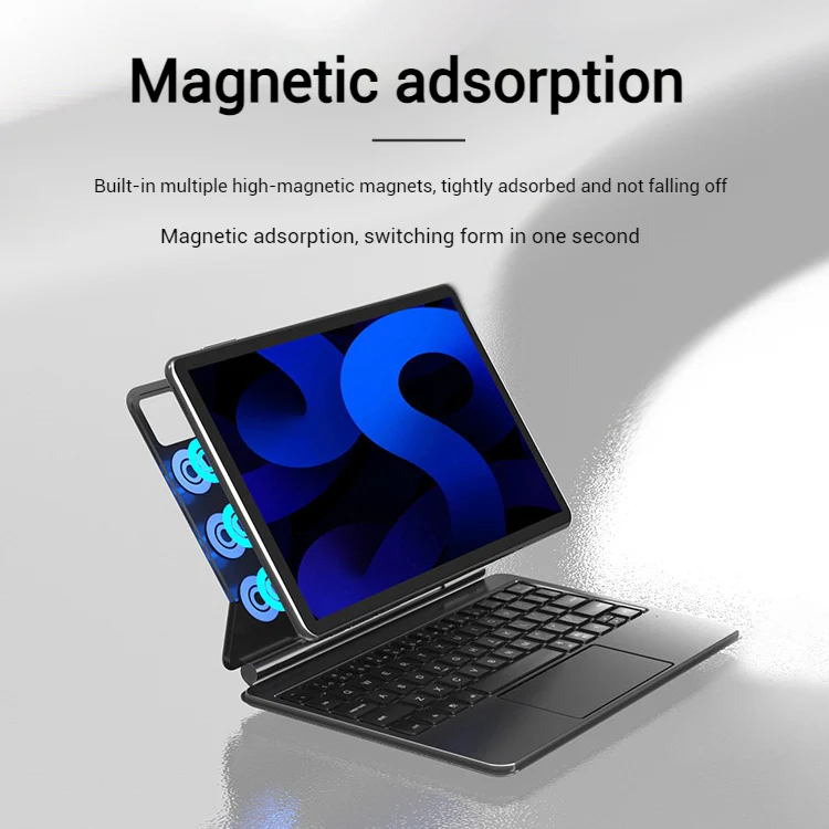 [With RGB Backlight] Xiaomi Mi Pad 5/Pro 11’’ 2021 Smart Floating Magnetic Bluetooth Keyboard Touchpad Case - Image 10