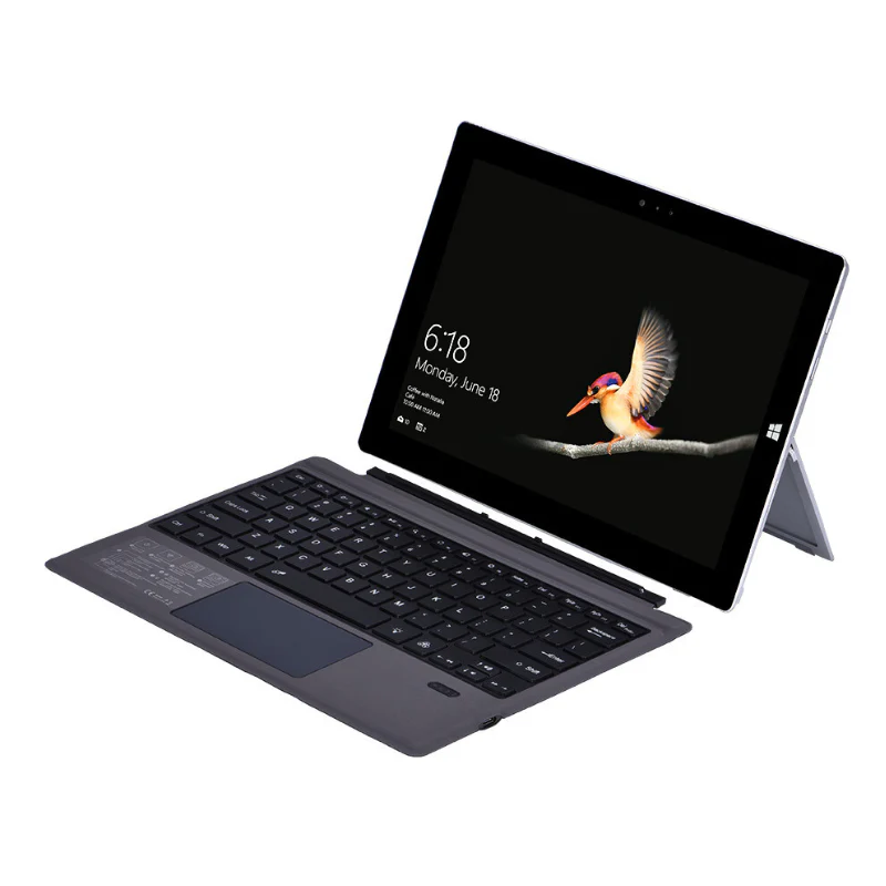 [With RGB Backlit] Microsoft Surface Pro 8 Compatible Ultra-Thin  Wireless Bluetooth Magnetic Touchpad Keyboard - Image 9