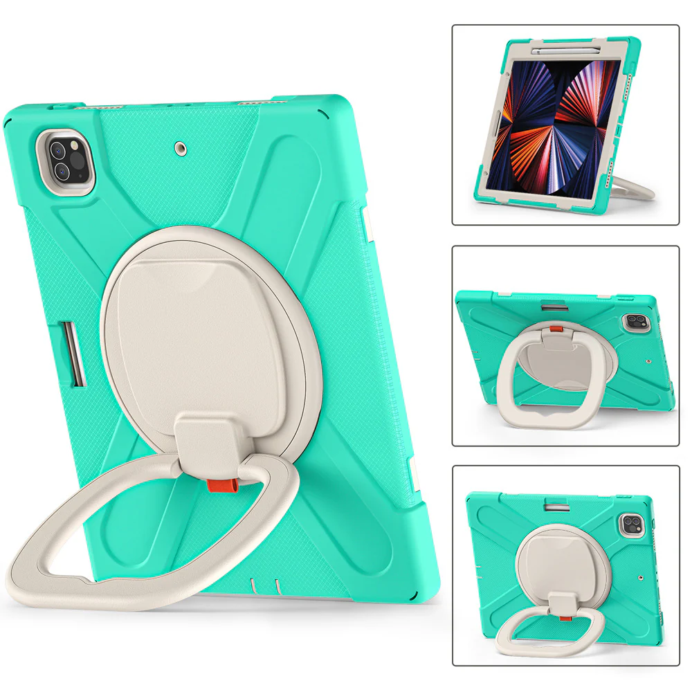 [With Shoulder Strap] Apple iPad 10.9/11'' 10/11th Gen (2022/2025) EVA Kid Friendly Heavy Duty Ring Holder Stand Case - Image 15