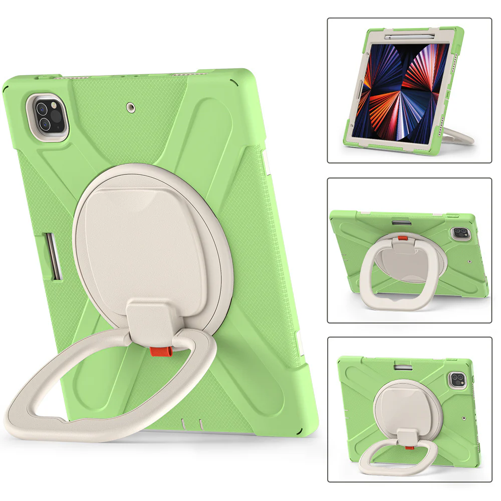 [With Shoulder Strap] Apple iPad 10.9/11'' 10/11th Gen (2022/2025) EVA Kid Friendly Heavy Duty Ring Holder Stand Case - Image 16