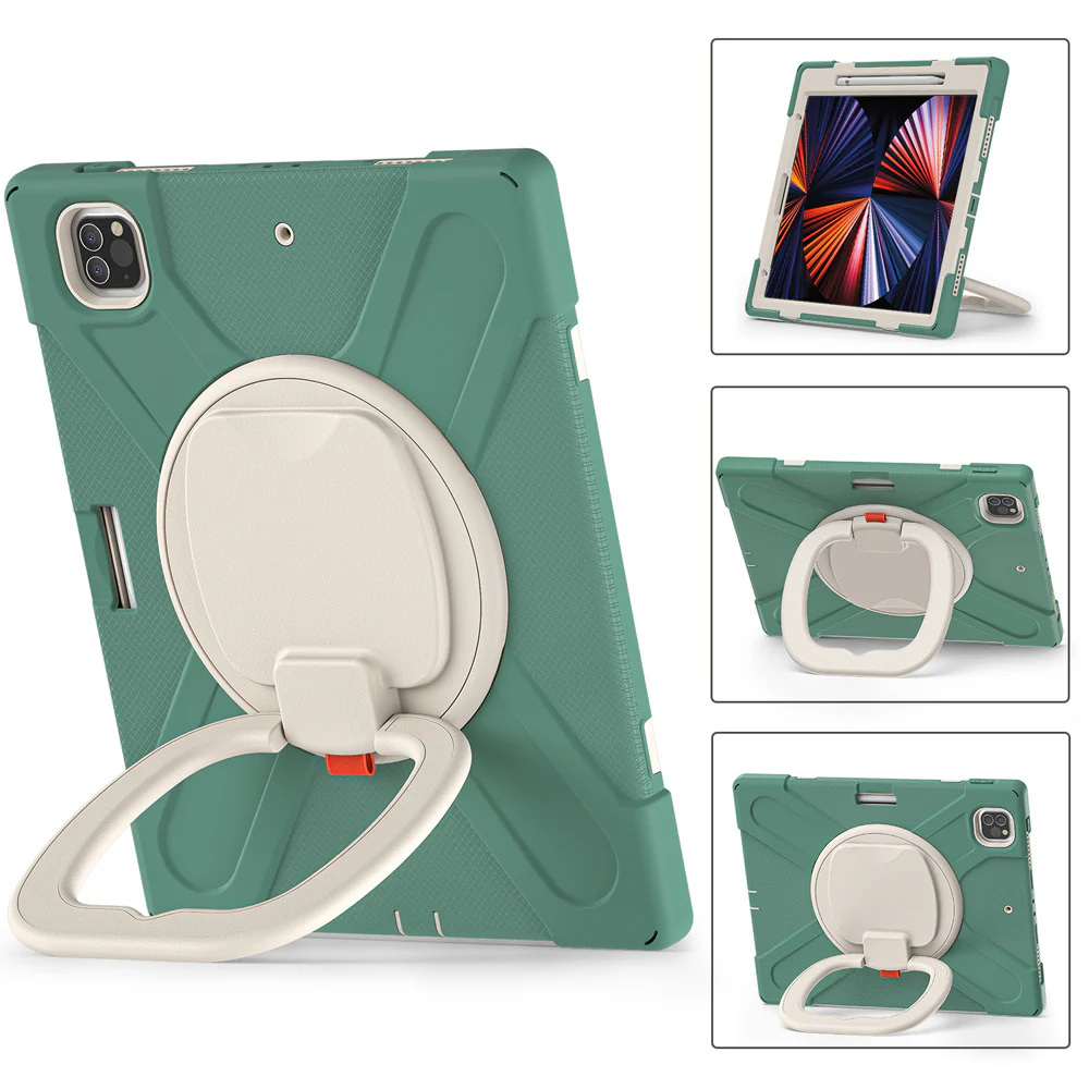 [With Shoulder Strap] Apple iPad 10.9/11'' 10/11th Gen (2022/2025) EVA Kid Friendly Heavy Duty Ring Holder Stand Case - Image 18