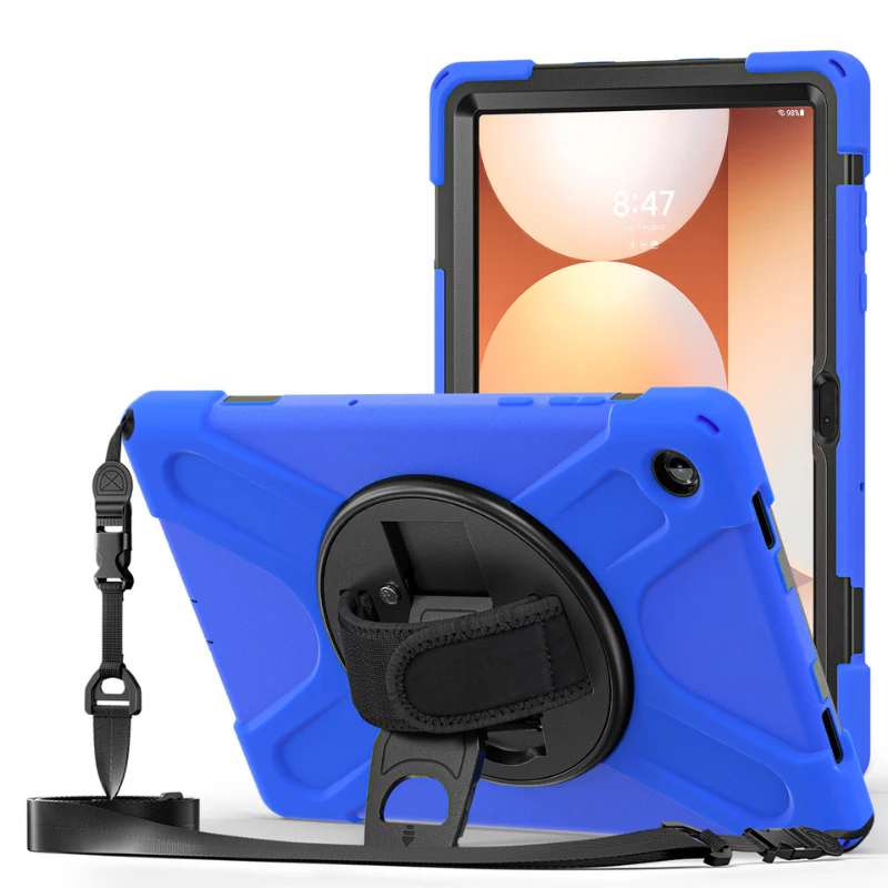 [With Shoulder Strap] Samsung Galaxy Tab A11 Plus 11" 2025 - 360 Degree Rotation Heavy Duty EVA Kid Friendly Ring Holder Stand Case - Image 10