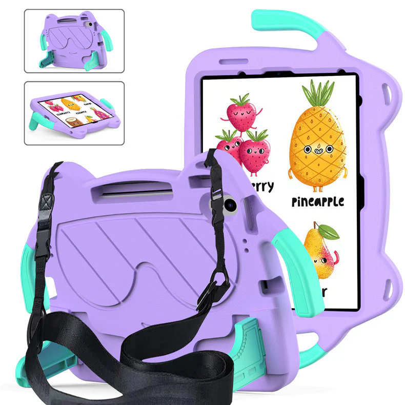 [With Shoulder Strap] Lenovo Tab M11 11" 2024 (TB-330XU/FU) Kid EVA Shockproof Stand Case - Image 4