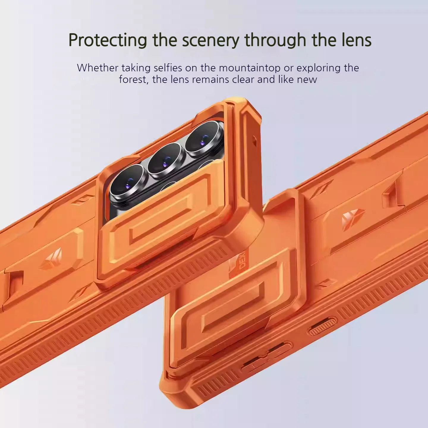 [With Slide Camera Cover][Built-in Stand] Samsung Galaxy S26/Plus/Ultra - Dexnor Military Grade Heavy-Duty Shockproof Rugged Case - Image 12