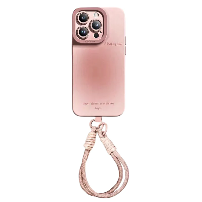 [With Strap] Apple iPhone 16/Plus/Pro/Pro Max Full-cover Liquid Silicone Shockproof Essentials Series Case - Image 14