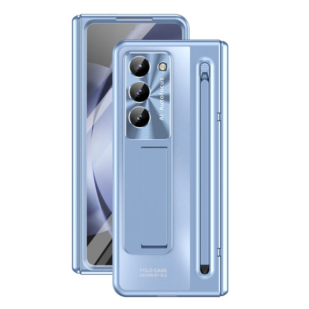 [With Stylus] Samsung Galaxy Z Fold5 (SM-F946) - Shell Membrane Integrated Shockproof Stand Case