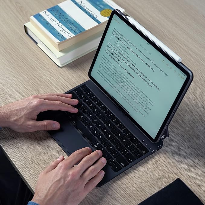 [With Touchpad][Magic Keyboard] Apple iPad 10.9” & 11“ 10/11th Gen (2022/2025) Smart Multi-Touch Trackpad Magnetic Wireless Keyboard Case With RGB Backlit - Image 18